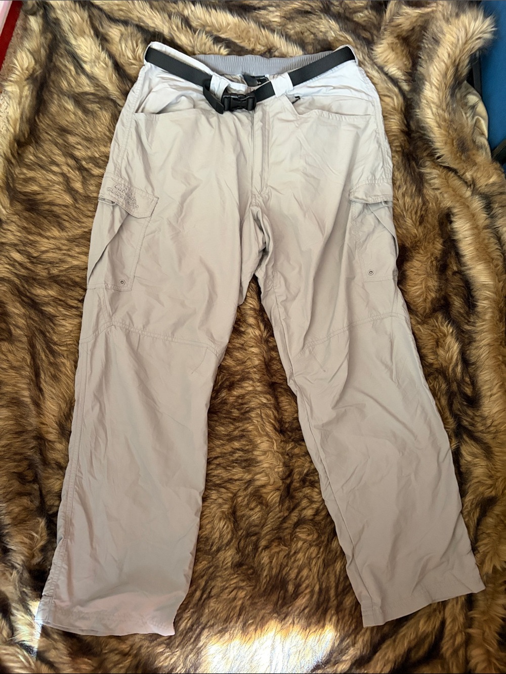 Cabela’s Guidewear Light Gray Men's Outdoor Cargo Pants Lightweight size L32